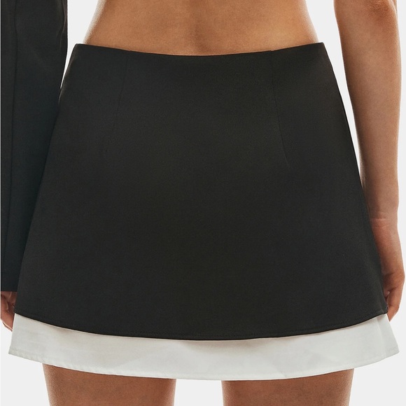 Split Hem Colorblock Mini Skirt XS NEW - Picture 5 of 12